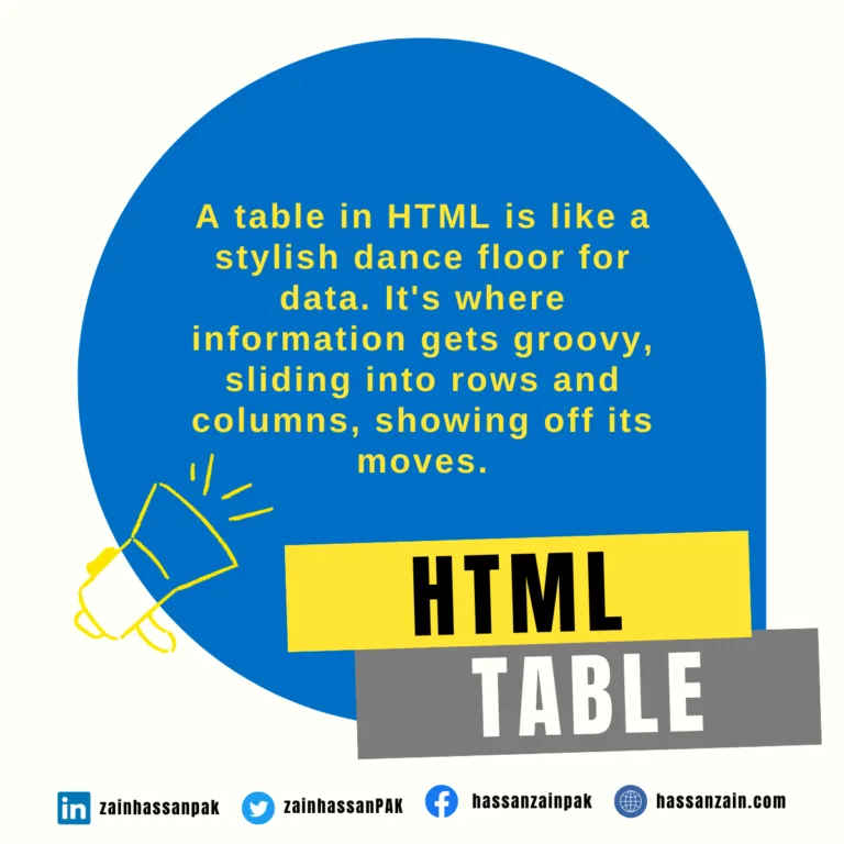 html table