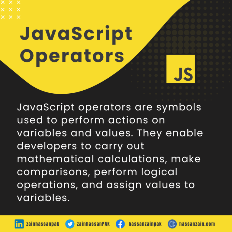 JavaScript operators