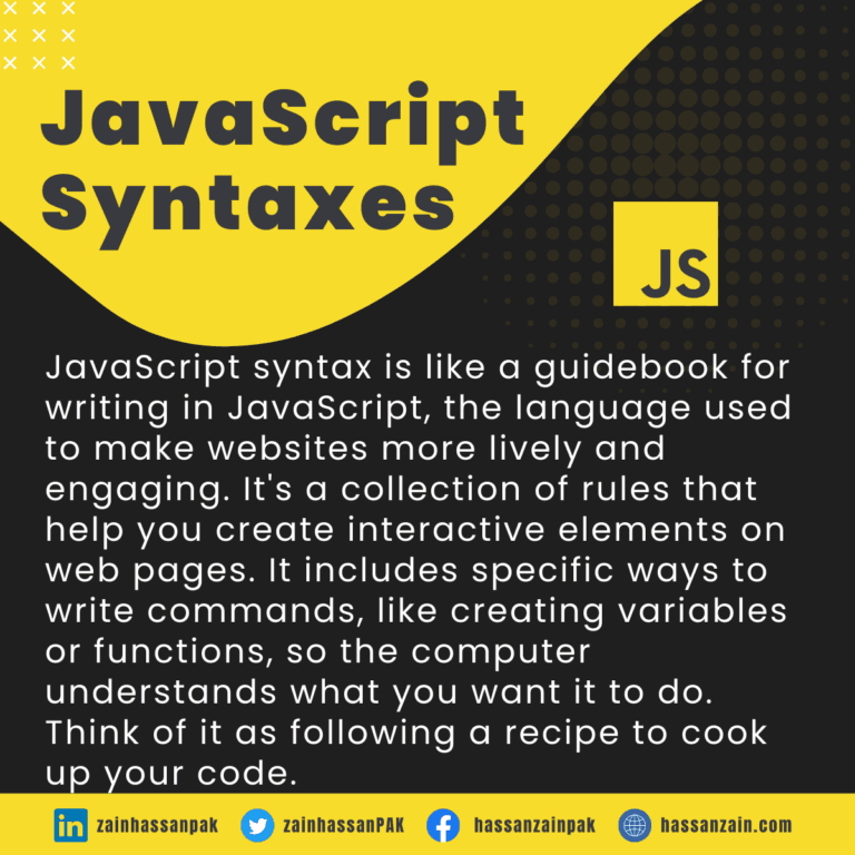 JavaScript Syntaxes